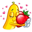 🤗 emoji Lovely Banana Telegram sticker 14 of 25