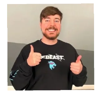 🤫 emoji Mr Beast Telegram sticker 22 of 22