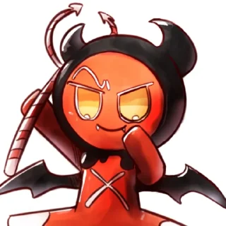 😮 emoji Devil cookie Telegram sticker 10 of 10