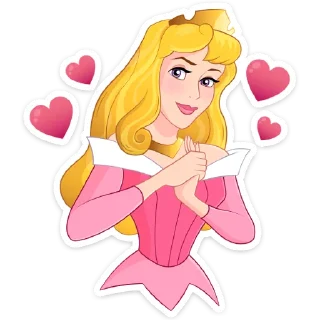 ❤ emoji Принцесса Аврора Telegram sticker 7 of 36