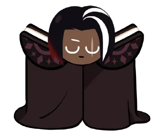 😌 emoji Дарк Чоко Кукі @crkstickersua Telegram sticker 9 of 22