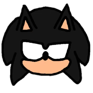 😄 emoji Dark sonic by ludushuk V2 Telegram sticker 10 of 12