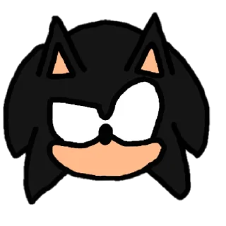 😄 emoji Dark sonic by ludushuk V2 Telegram sticker 11 of 12