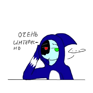😑 emoji Синий чел Telegram sticker 5 of 44