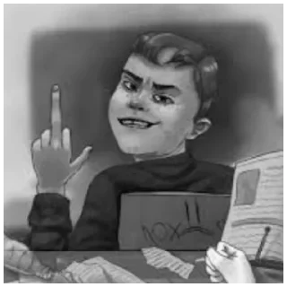 🖕 emoji Бухой Зайчик Telegram sticker 19 of 46