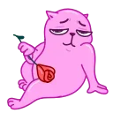 😏 emoji Colored Cats Telegram sticker 9 of 30