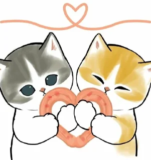 Sticker from (⁠◠⁠‿⁠・⁠)⁠—⁠☆ Moju_Sand cats!^