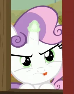 😋 emoji Sweetie Belle | @MLP_AnimatedStickers Telegram sticker 18 of 43