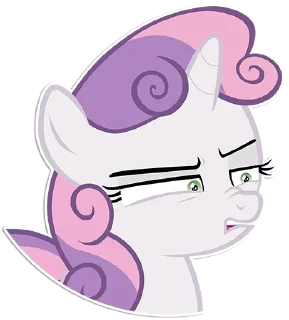 😑 emoji Sweetie Belle | By @Egor418 Telegram sticker 12 of 65