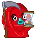 💀 emoji Red Duck :: @Stickers_Chaos Telegram sticker 18 of 26