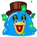 💴 emoji Blue Duck :: @Stickers_Chaos Telegram sticker 20 of 25