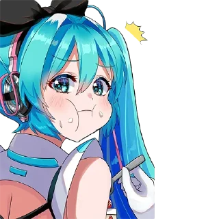 🍜 emoji Hatsune Miku Telegram sticker 5 of 30