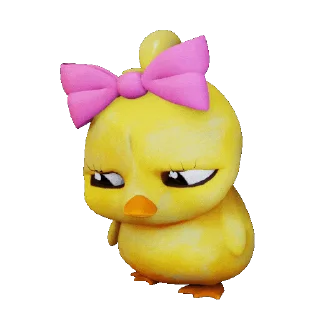 😢 emoji Chick @stickerstgrm Telegram sticker 7 of 40
