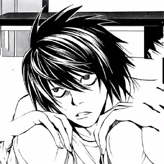 🌟 emoji L Lawliet Telegram sticker 10 of 28
