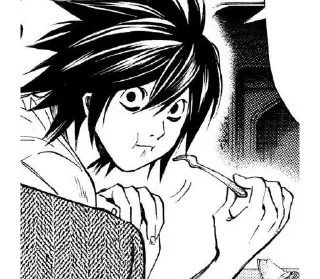 🌟 emoji L Lawliet Telegram sticker 20 of 28