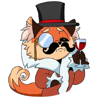 🧐 emoji Лиса Алиса Telegram sticker 15 of 48