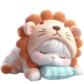 😴 emoji Котята-львята @Nyasticks Telegram sticker 13 of 41