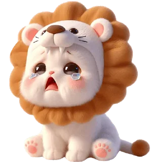 😭 emoji Котята-львята @Nyasticks Telegram sticker 6 of 41