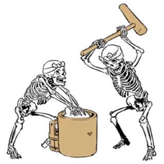 🔨 emoji Груда костей 7 @nyasticks Telegram sticker 15 of 20