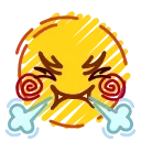 😠 emoji Crayons Emoji • @TgStickery Telegram sticker 23 of 50