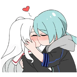 😘 emoji Дьявол и Ангел-невеста @Nyasticks Telegram sticker 16 of 25