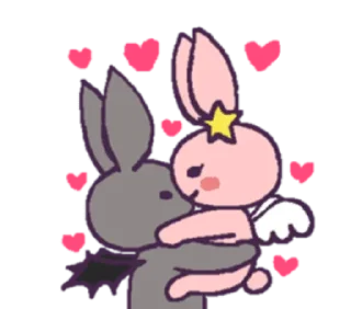 ☁️ emoji ໒  ангел и демон ┄ @bryrin ₊   ˚ Telegram sticker 7 of 37
