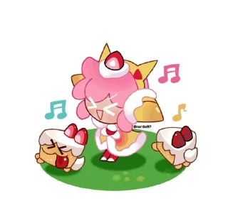 🍰 emoji 𝕊𝕋ℝ𝔸𝕎𝔹𝔼ℝℝ𝕐 ℂℝ𝔼ℙ𝔼 Telegram sticker 11 of 28
