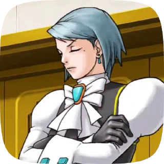 💙 emoji Franziska von Karma 💙| @martakaren Telegram sticker 10 of 16