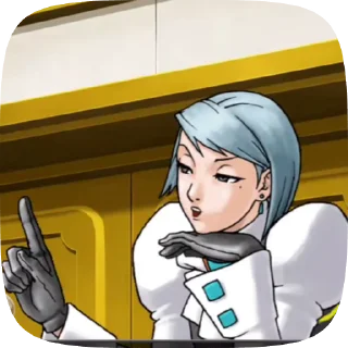💙 emoji Franziska von Karma 💙| @martakaren Telegram sticker 8 of 16