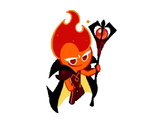 🔥 emoji Fire Spirit Cookie @artsfromwhite1 Telegram sticker 23 of 69