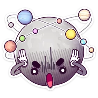 🤯 emoji Парад планет от @stickers_vk Telegram sticker 10 of 48