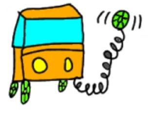 Sticker from Orange car