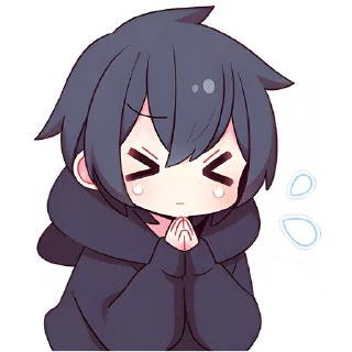 🙏 emoji Аниме парочка 2 @Nyasticks Telegram sticker 15 of 41
