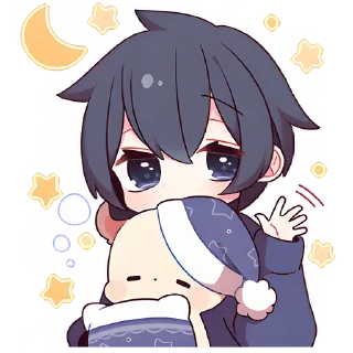 😴 emoji Аниме парочка 2 @Nyasticks Telegram sticker 21 of 41