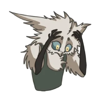 😨 emoji Dark Telegram sticker 11 of 26