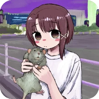 💇 emoji LAIN Telegram sticker 20 of 25