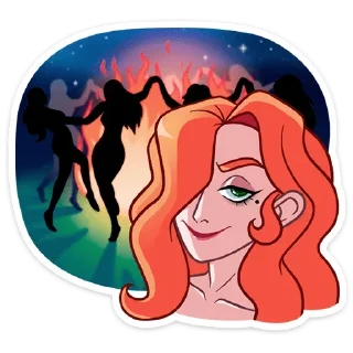 😏 emoji Огненная Лавиния (@TgSticker) Telegram sticker 20 of 48