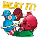 😡 emoji 60‘s Captain America Telegram sticker 11 of 30