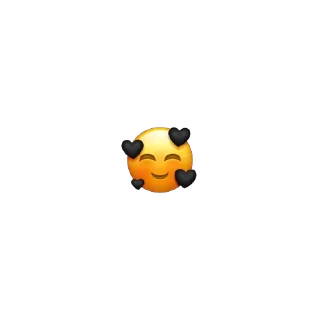 🥰 emoji Чёрные стикеры - @stickerRu_bot Telegram sticker 10 of 35