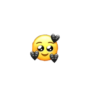🥺 emoji Чёрные стикеры - @stickerRu_bot Telegram sticker 20 of 35