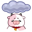 ☔️ emoji Розовая коровка (@TgSticker) Telegram sticker 5 of 20