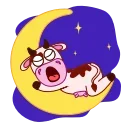 😴 emoji Коровка (@TgSticker) Telegram sticker 12 of 24