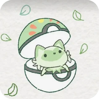 🙂 emoji 🍃:Sprigatito:🍃 Telegram sticker 6 of 36