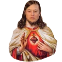 😇 emoji Elon Musk Telegram sticker 18 of 46