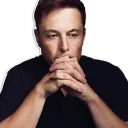 🤔 emoji Elon Musk (Ілон Маск, Илон Маск) Telegram sticker 11 of 55