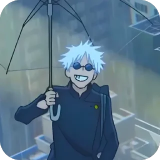 🫥 emoji Gojo Satoru Telegram sticker 17 of 57