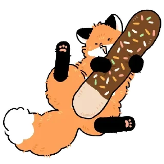 🍫 emoji @foxchannel_ru Numsiri fox Telegram sticker 6 of 90