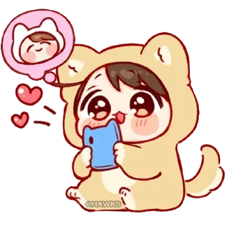 💕 emoji ˚. love doy . ༢ ° ₊ @stickers_emoji_R1N ৎㅤ𓈒 Telegram sticker 11 of 50