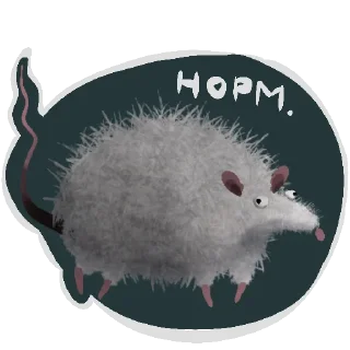 🥵 emoji Да, я крыса ||| @rsvt_art Telegram sticker 15 of 35