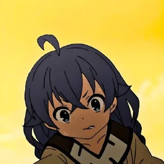😬 emoji Рокси @anime_sticks Telegram sticker 17 of 20
